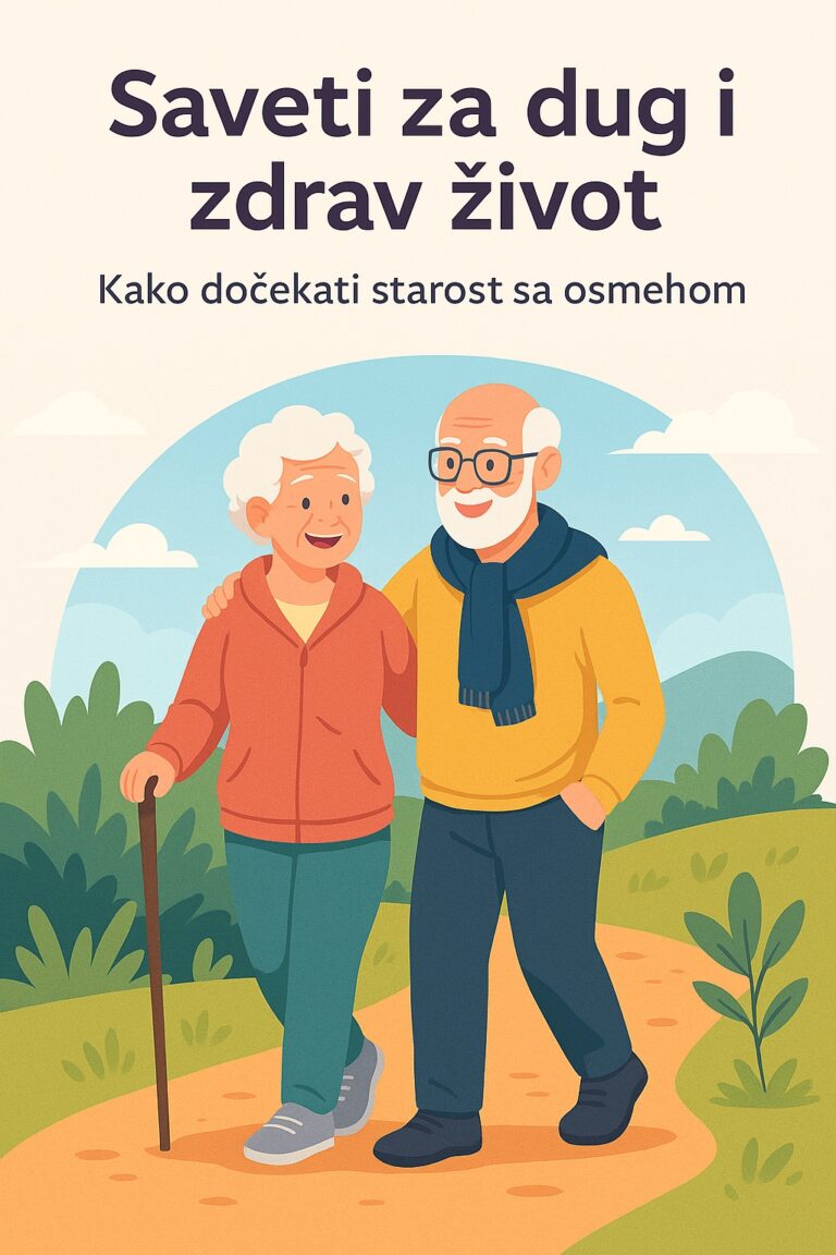 Stariji par šeta prirodom i uživa u zdravom načinu života