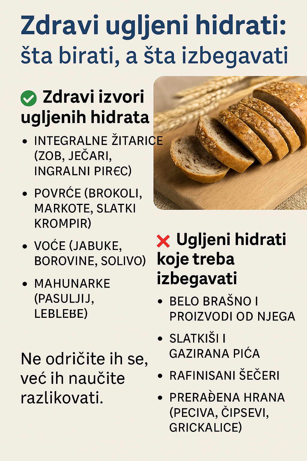 Zdravi ugljeni hidrati – vodič kroz dobre i loše izvore
